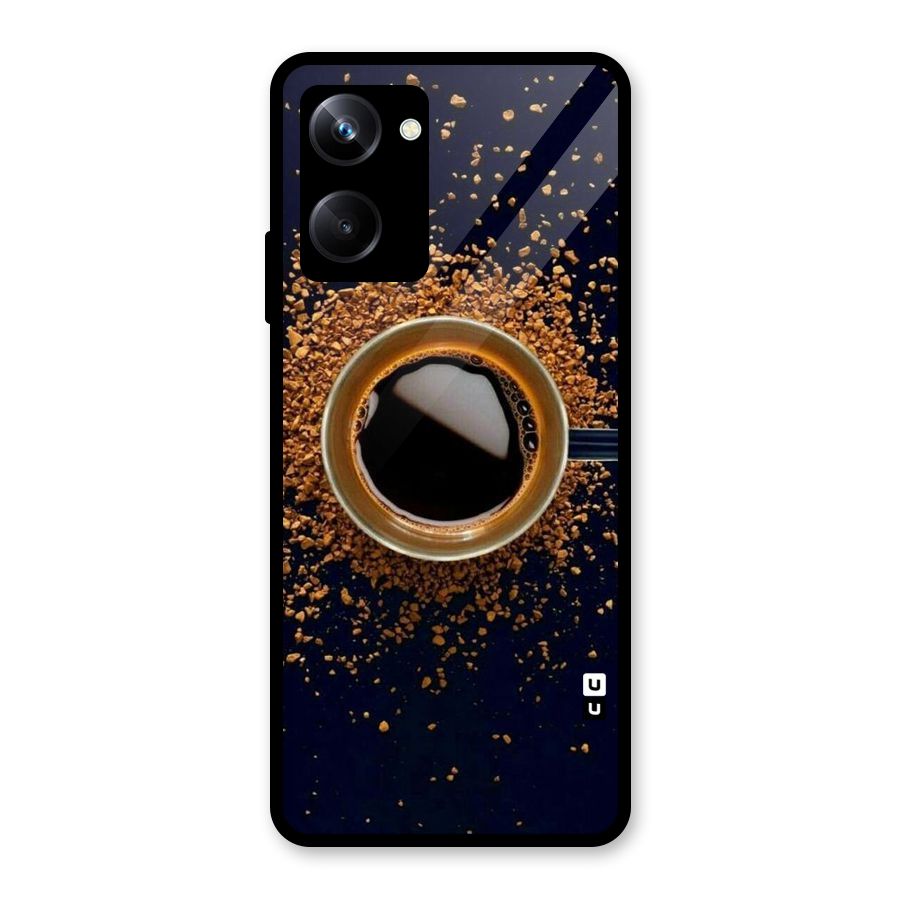 Black Coffee Glass Back Case for Realme 10 Pro