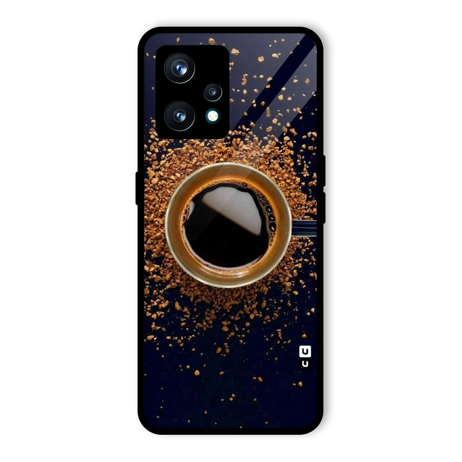 Black Coffee Glass Back Case for Realme 9 Pro Plus 5G