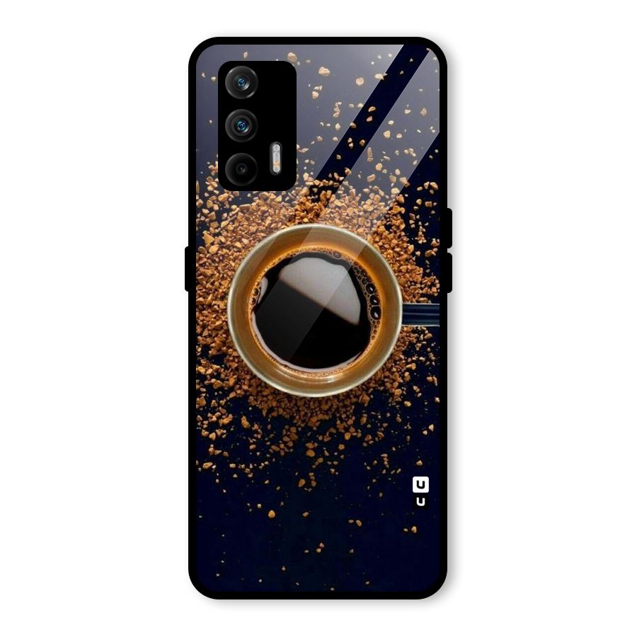 Black Coffee Glass Back Case for Realme GT 5G