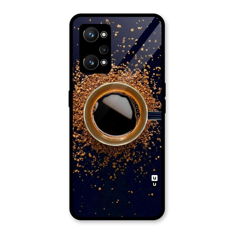Black Coffee Glass Back Case for Realme GT Neo 3T