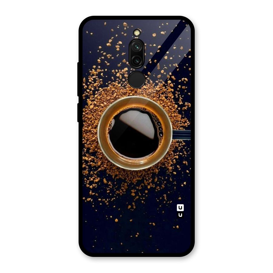 Black Coffee Glass Back Case for Redmi 8