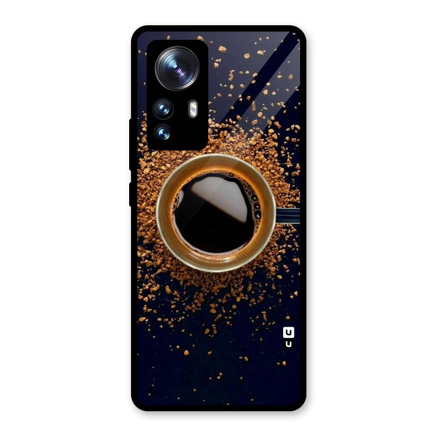 Black Coffee Glass Back Case for Xiaomi 12 Pro