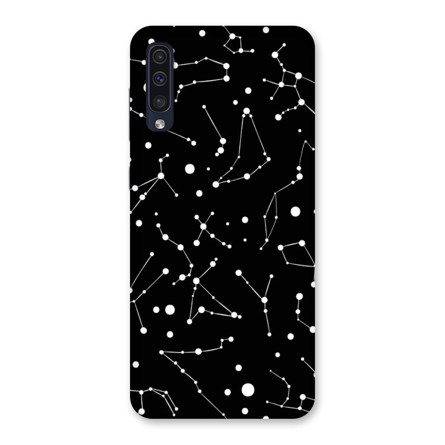 Black Constellation Pattern Back Case for Galaxy A50s