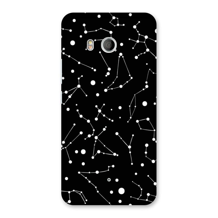 Black Constellation Pattern Back Case for HTC U11