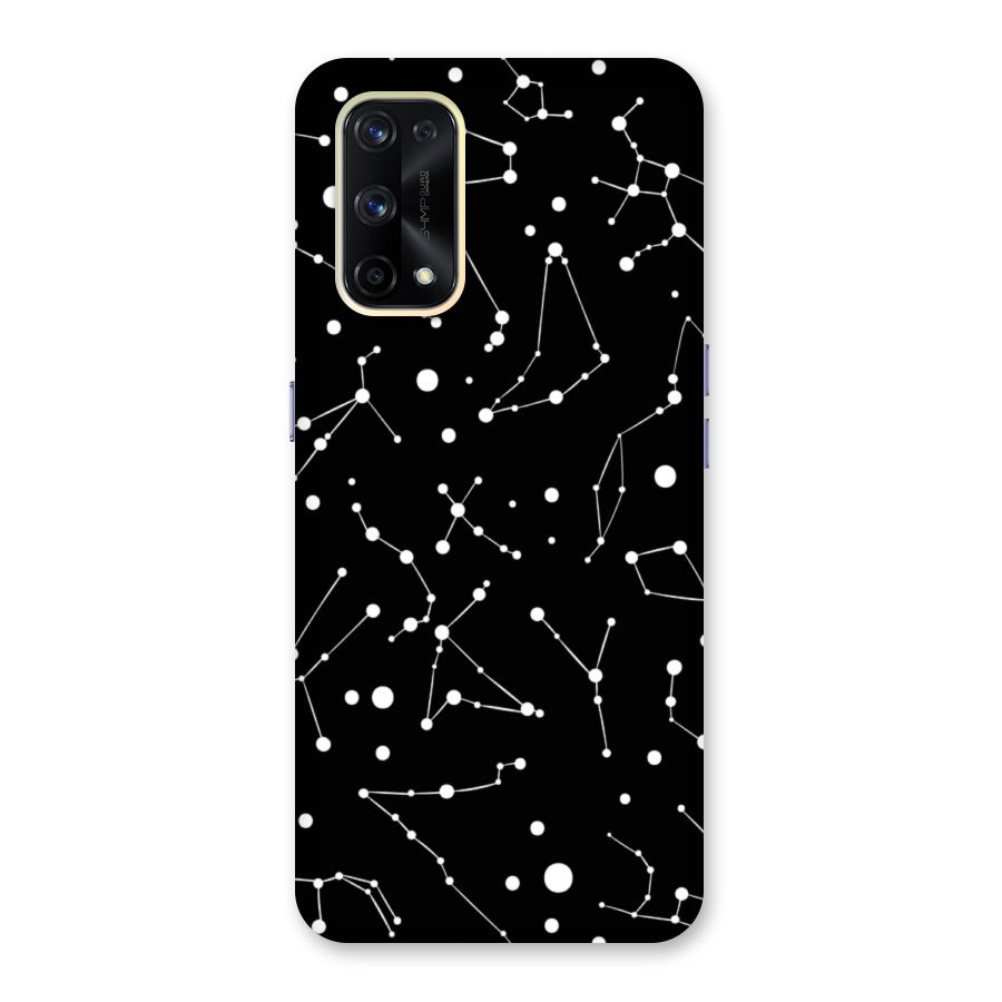 Black Constellation Pattern Glass Back Case for Realme X7 Pro