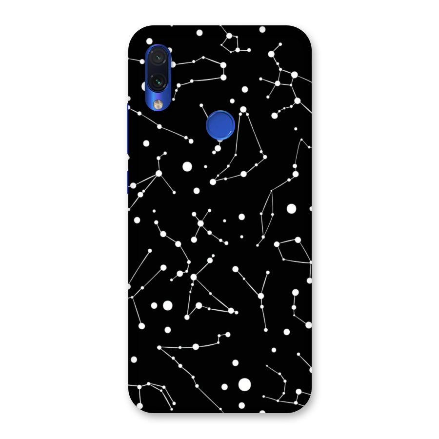 Black Constellation Pattern Back Case for Redmi Note 7