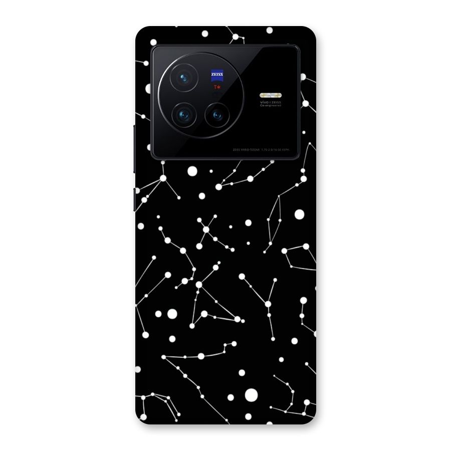 Black Constellation Pattern Back Case for Vivo X80