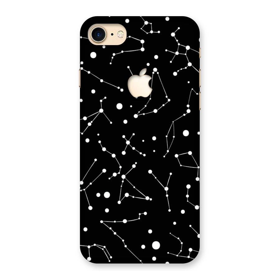 Black Constellation Pattern Back Case for iPhone 7 Apple Cut