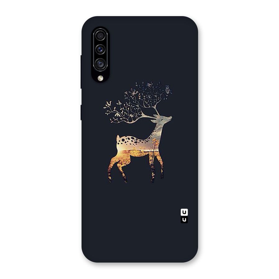 Black Deer Back Case for Galaxy A30s