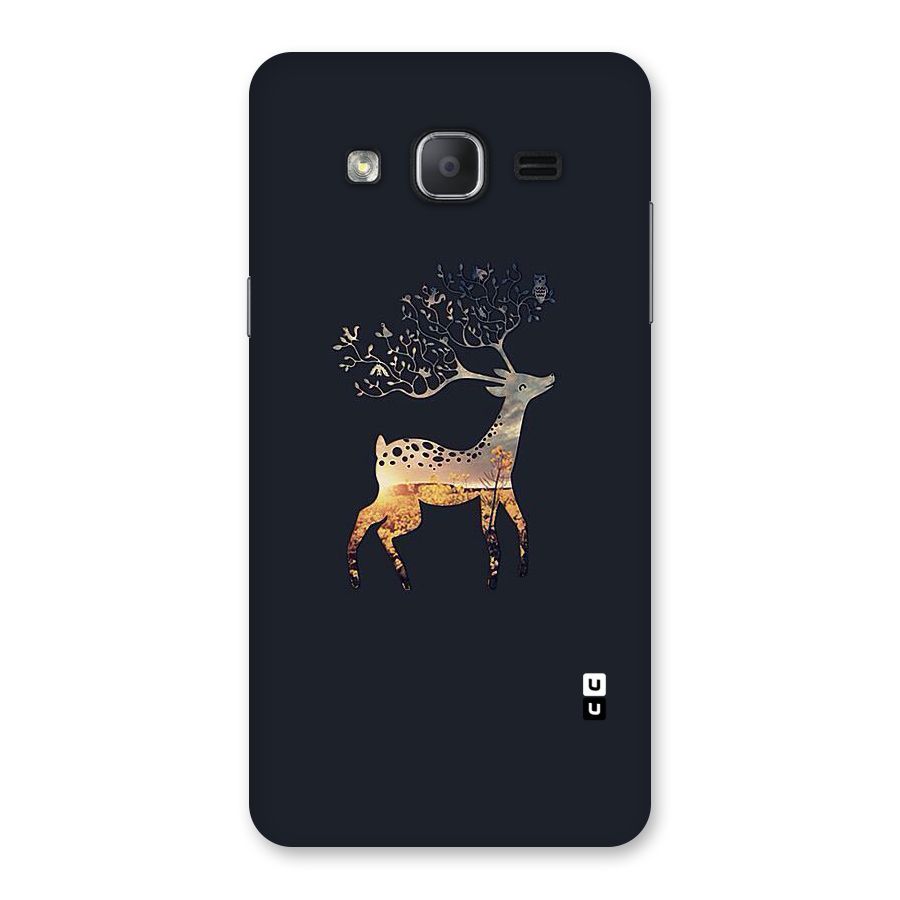 Black Deer Back Case for Galaxy On7 2015