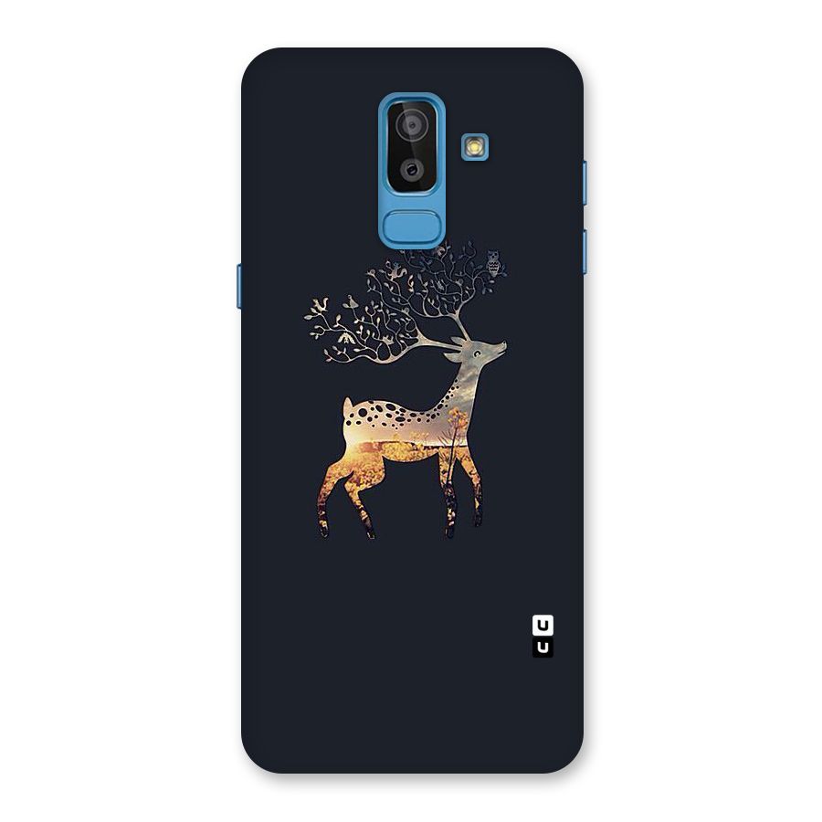 Black Deer Back Case for Galaxy On8 (2018)