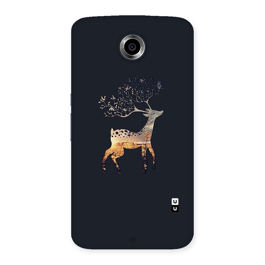 Black Deer Back Case for Nexsus 6