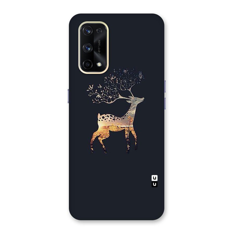 Black Deer Glass Back Case for Realme X7 Pro