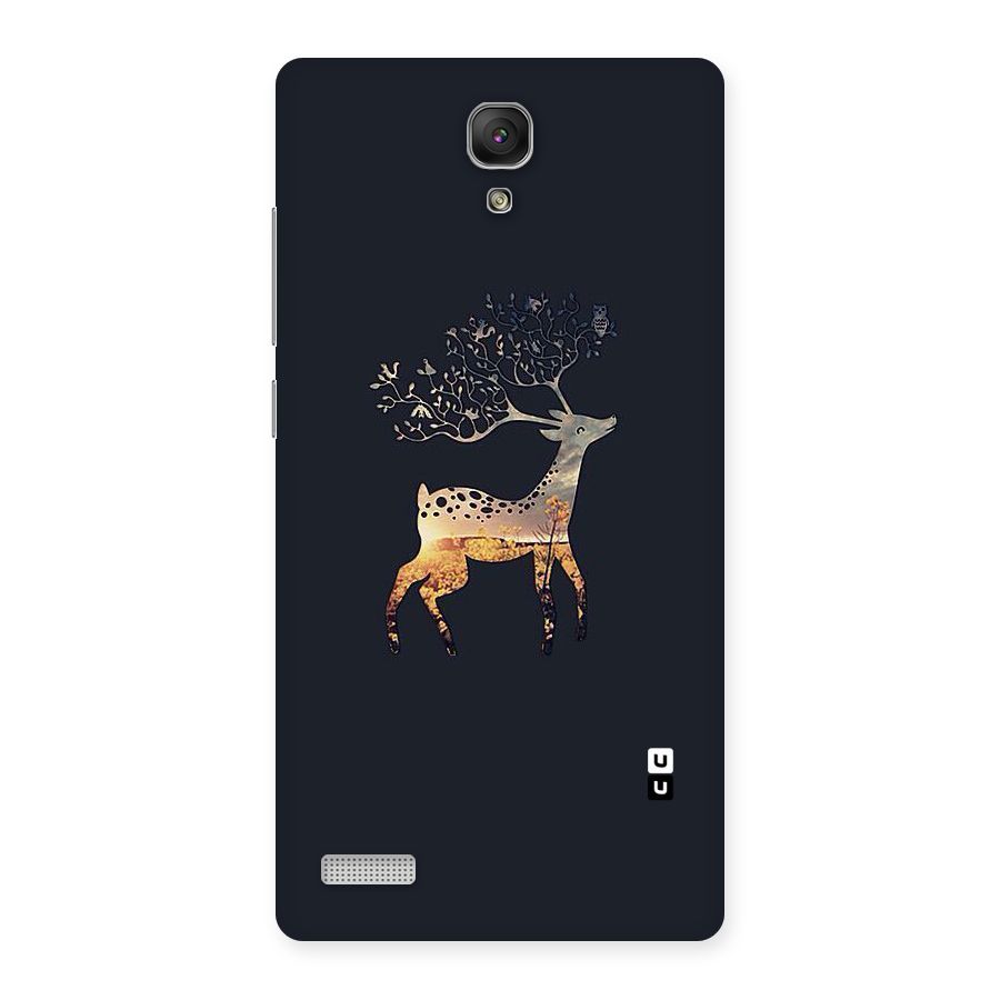 Black Deer Back Case for Redmi Note Prime