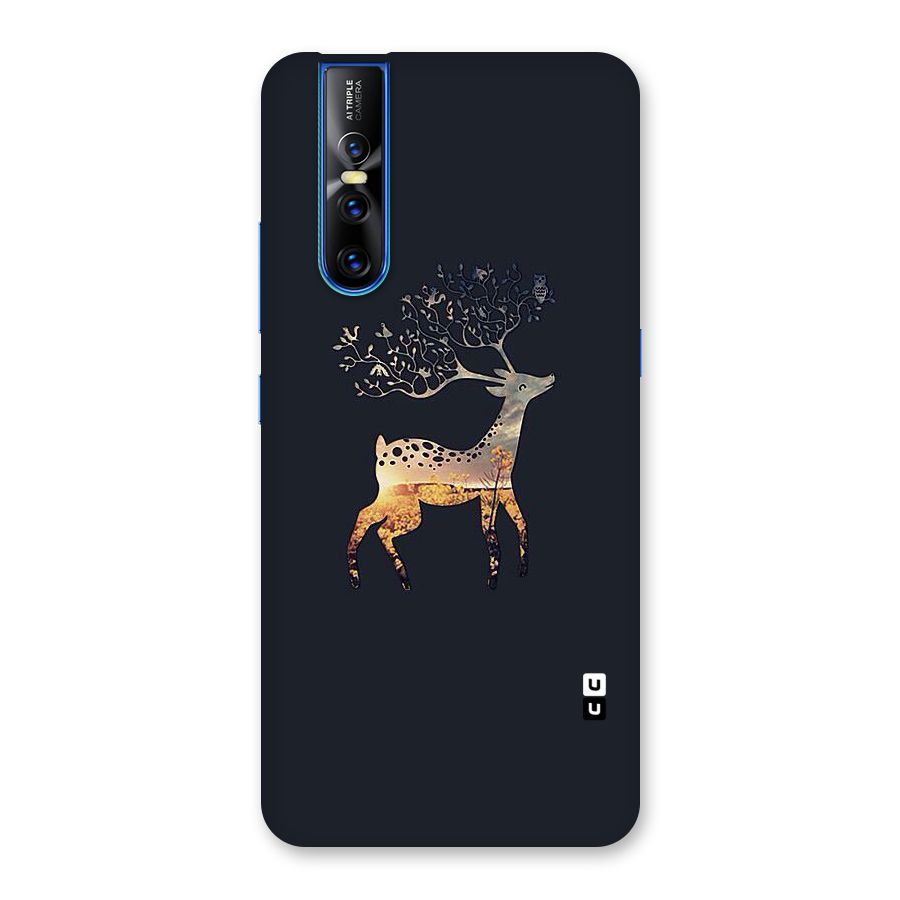 Black Deer Back Case for Vivo V15 Pro