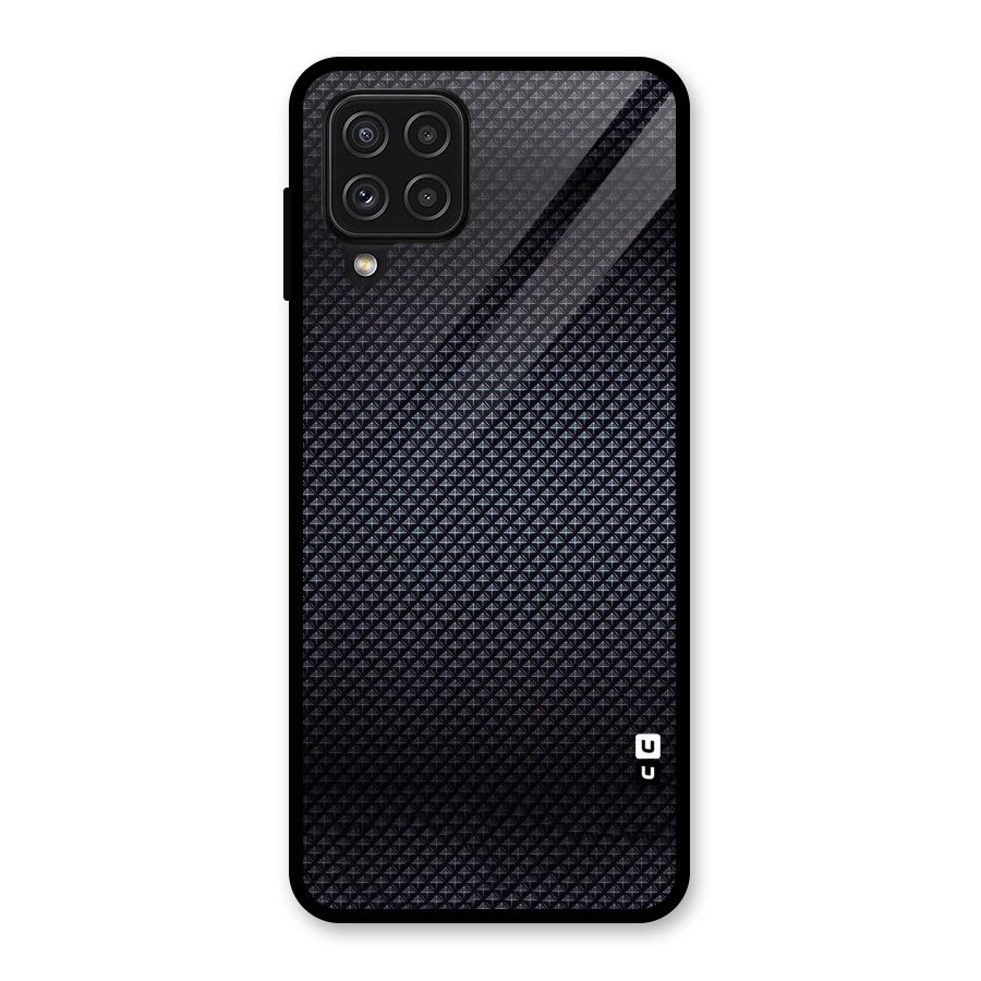 Black Diamond Glass Back Case for Galaxy A22 4G