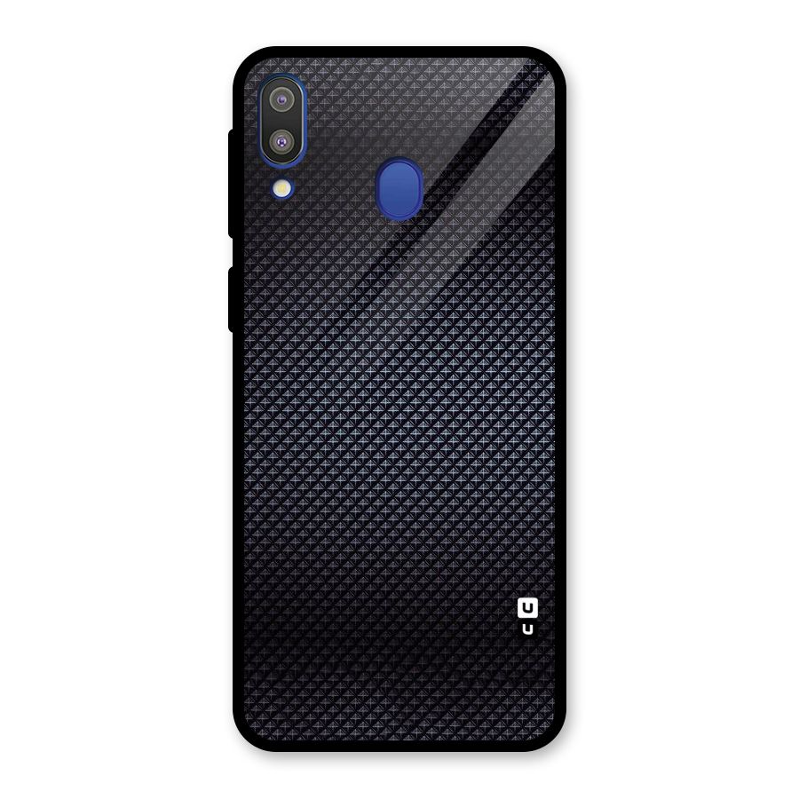 Black Diamond Glass Back Case for Galaxy M20