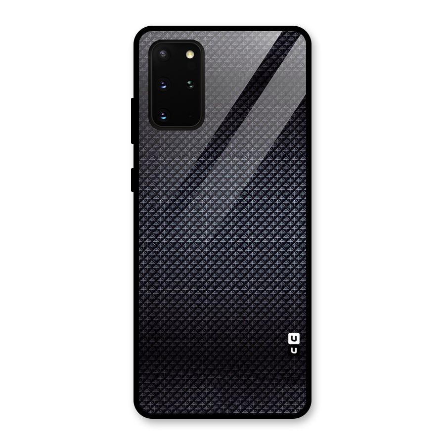 Black Diamond Glass Back Case for Galaxy S20 Plus
