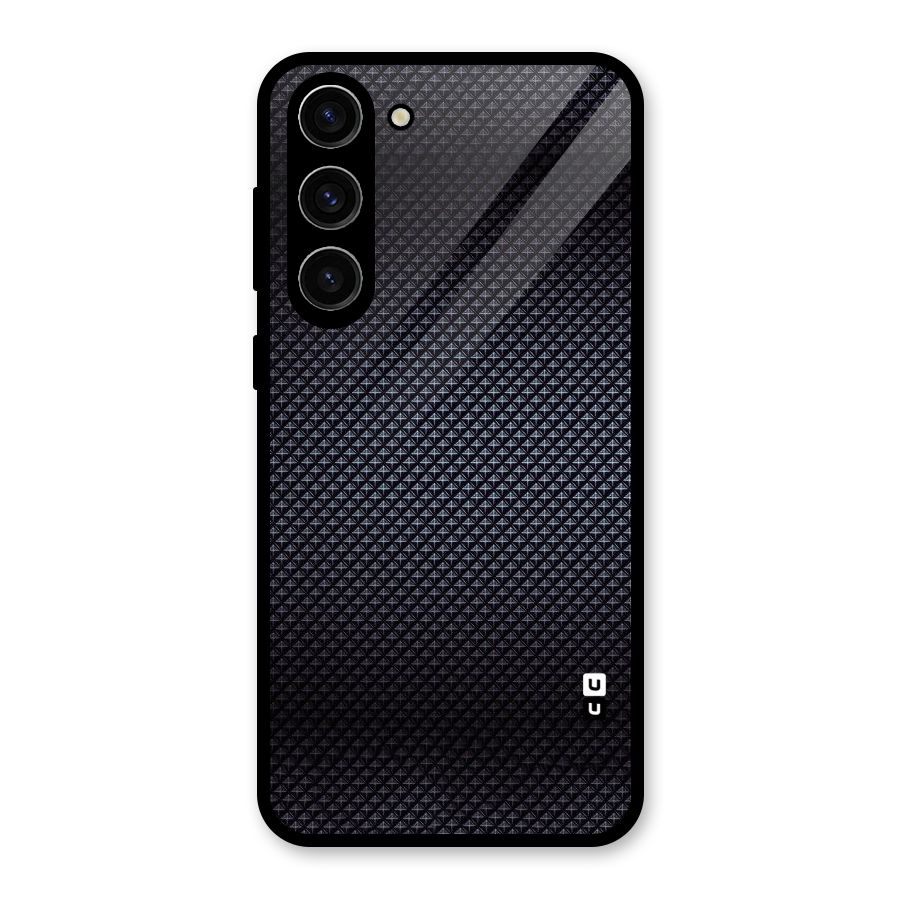 Black Diamond Glass Back Case for Galaxy S23 Plus