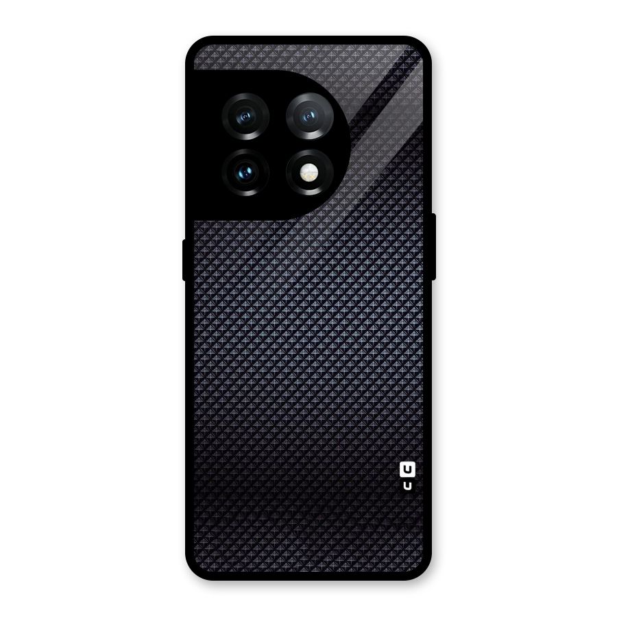 Black Diamond Glass Back Case for OnePlus 11