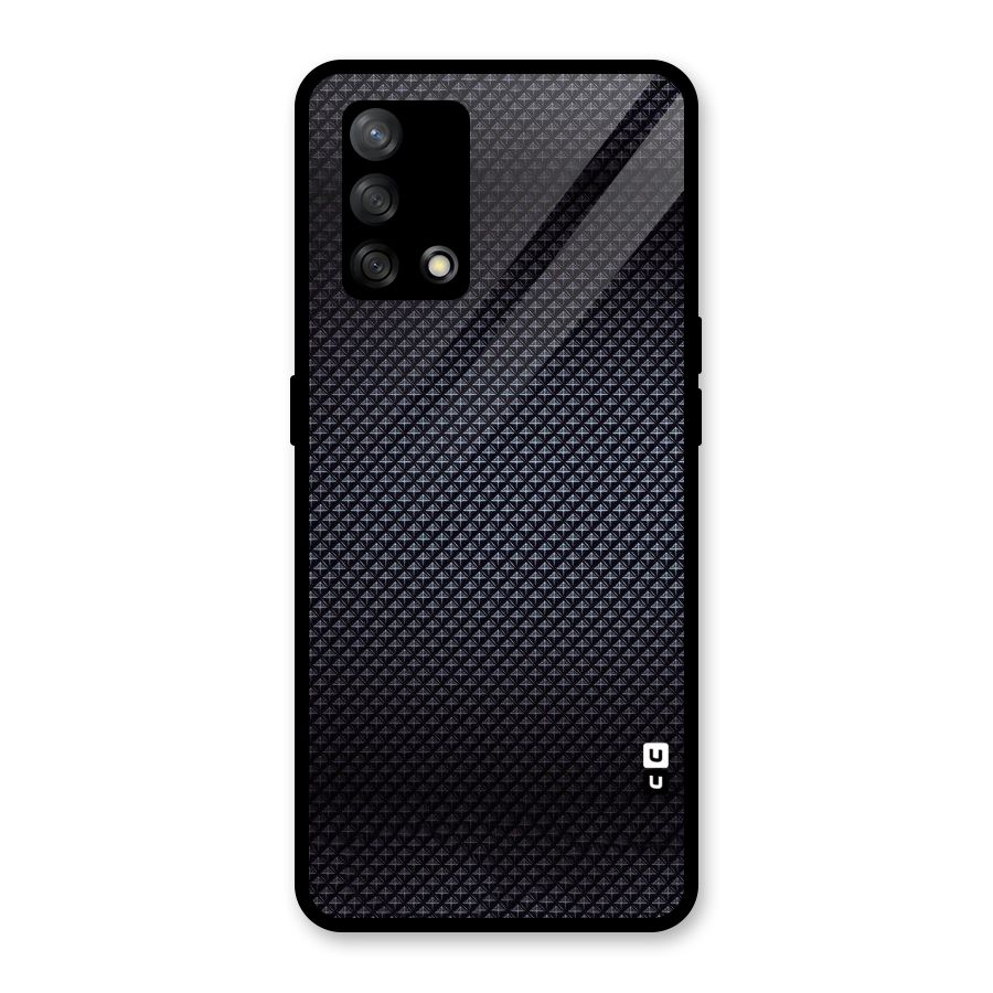 Black Diamond Glass Back Case for Oppo F19
