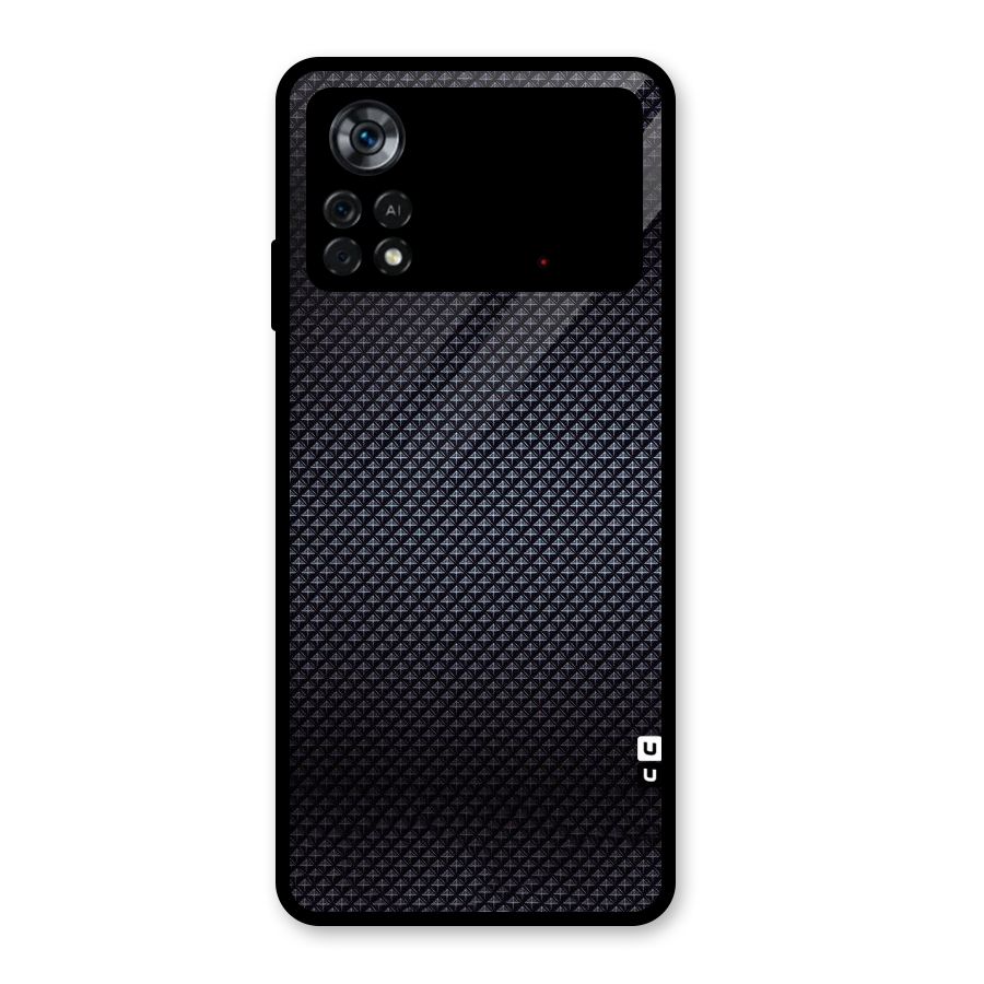 Black Diamond Glass Back Case for Poco X4 Pro 5G