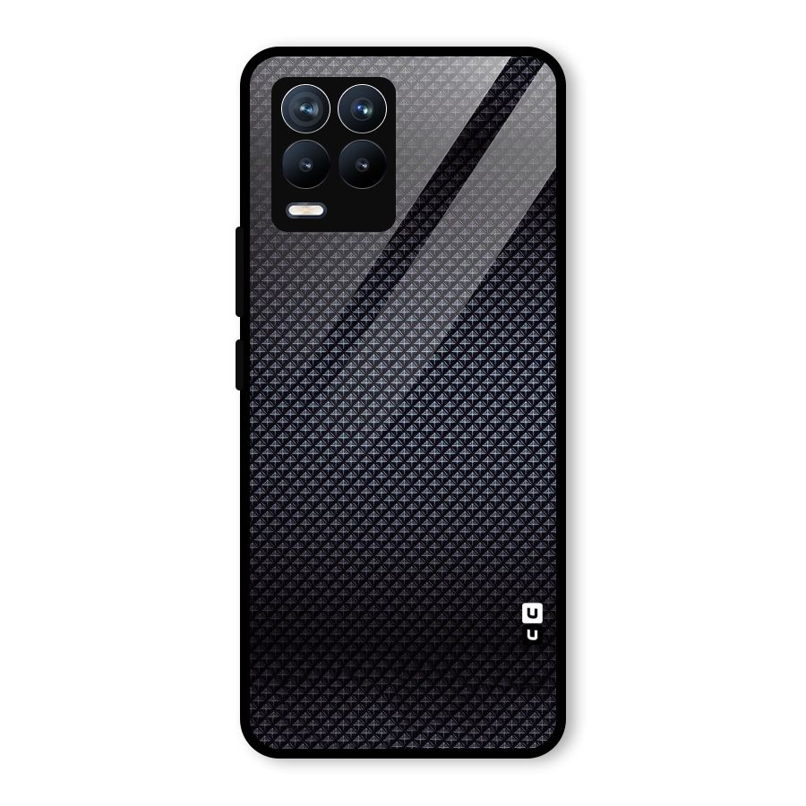 Black Diamond Glass Back Case for Realme 8