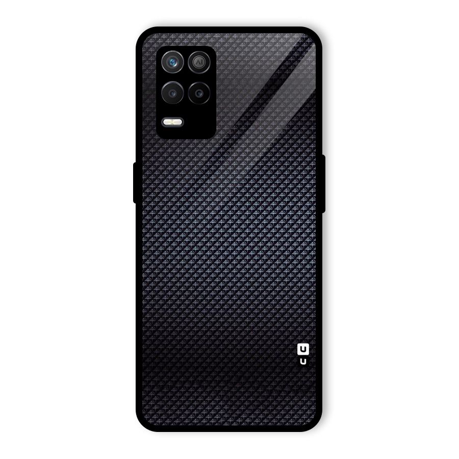 Black Diamond Glass Back Case for Realme 8 5G
