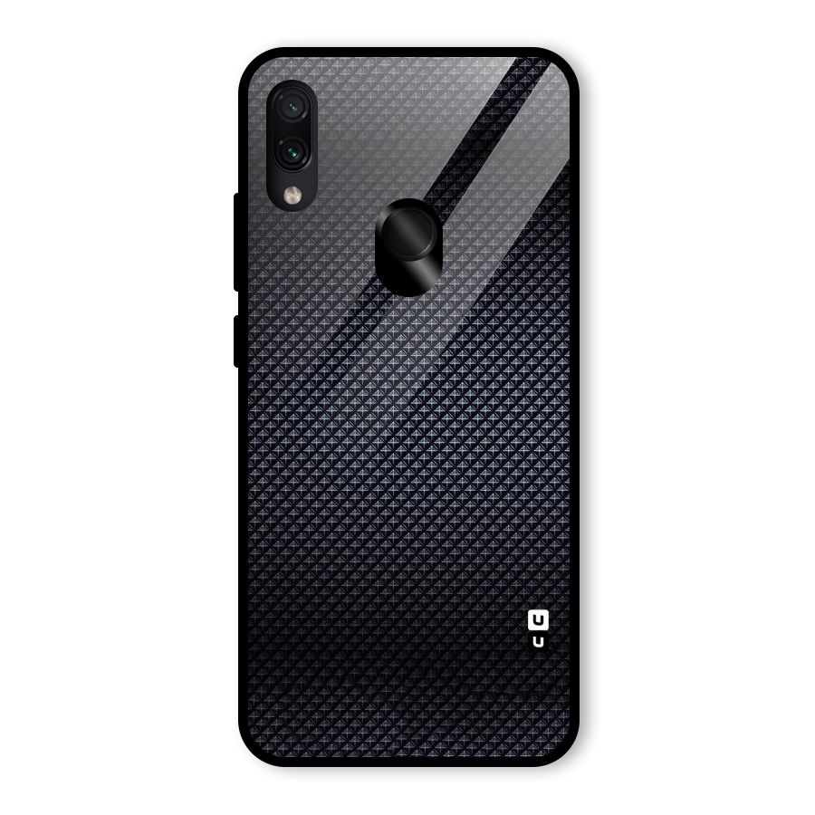 Black Diamond Glass Back Case for Redmi Note 7 Pro
