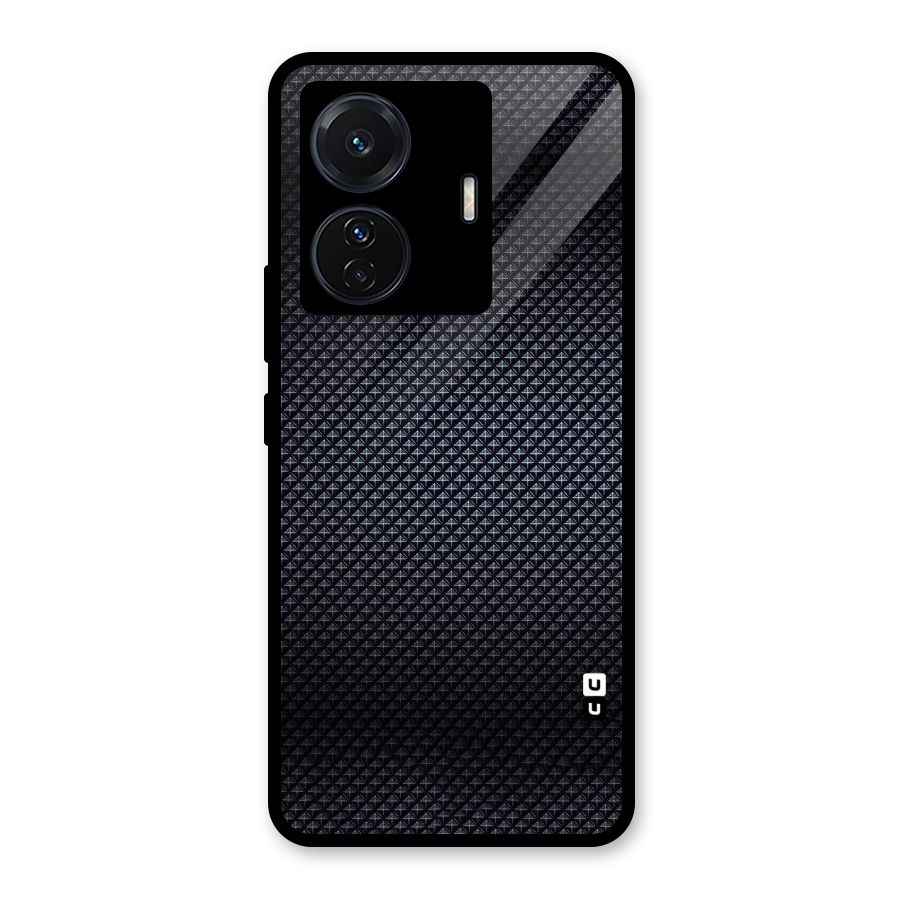Black Diamond Glass Back Case for Vivo T1 Pro