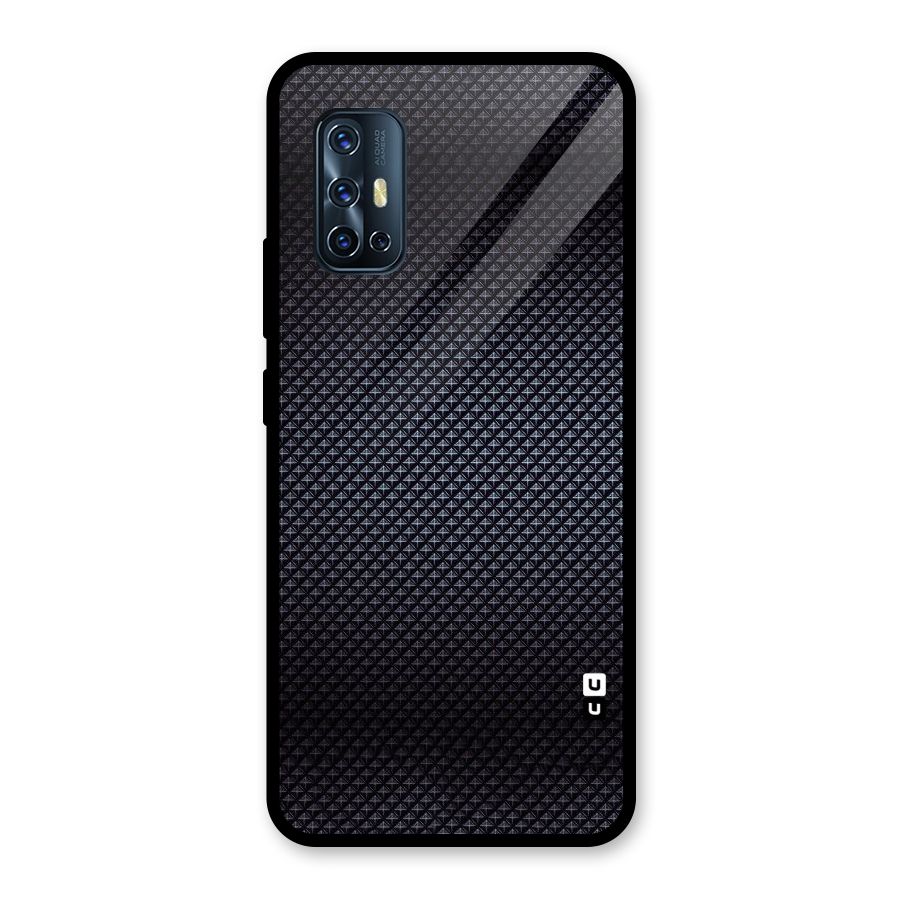 Black Diamond Glass Back Case for Vivo V17