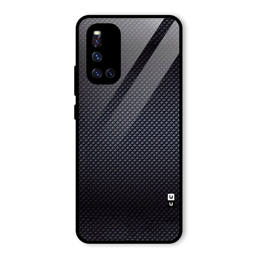 Black Diamond Glass Back Case for Vivo V19