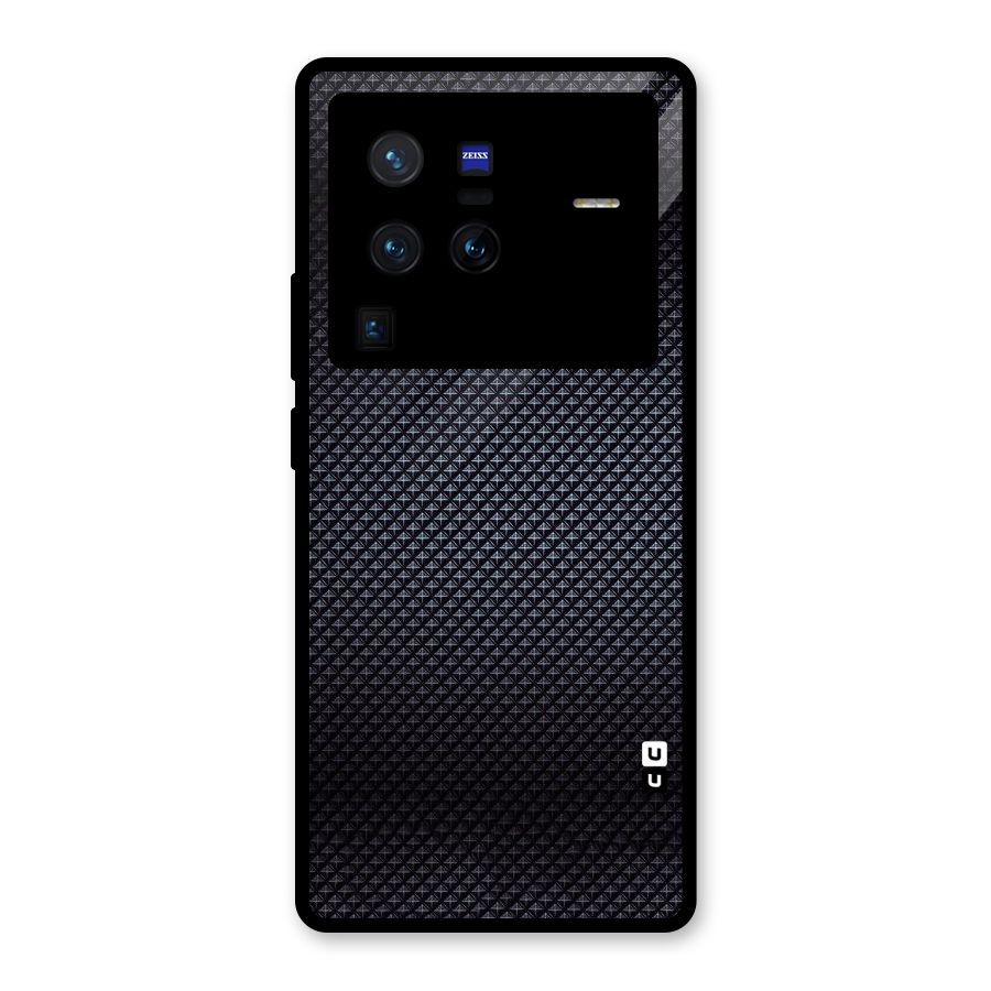 Black Diamond Glass Back Case for Vivo X80 Pro
