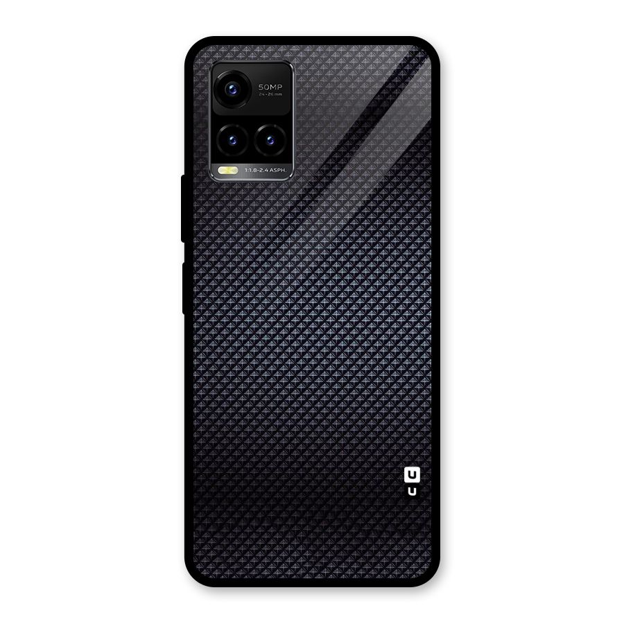 Black Diamond Glass Back Case for Vivo Y21A