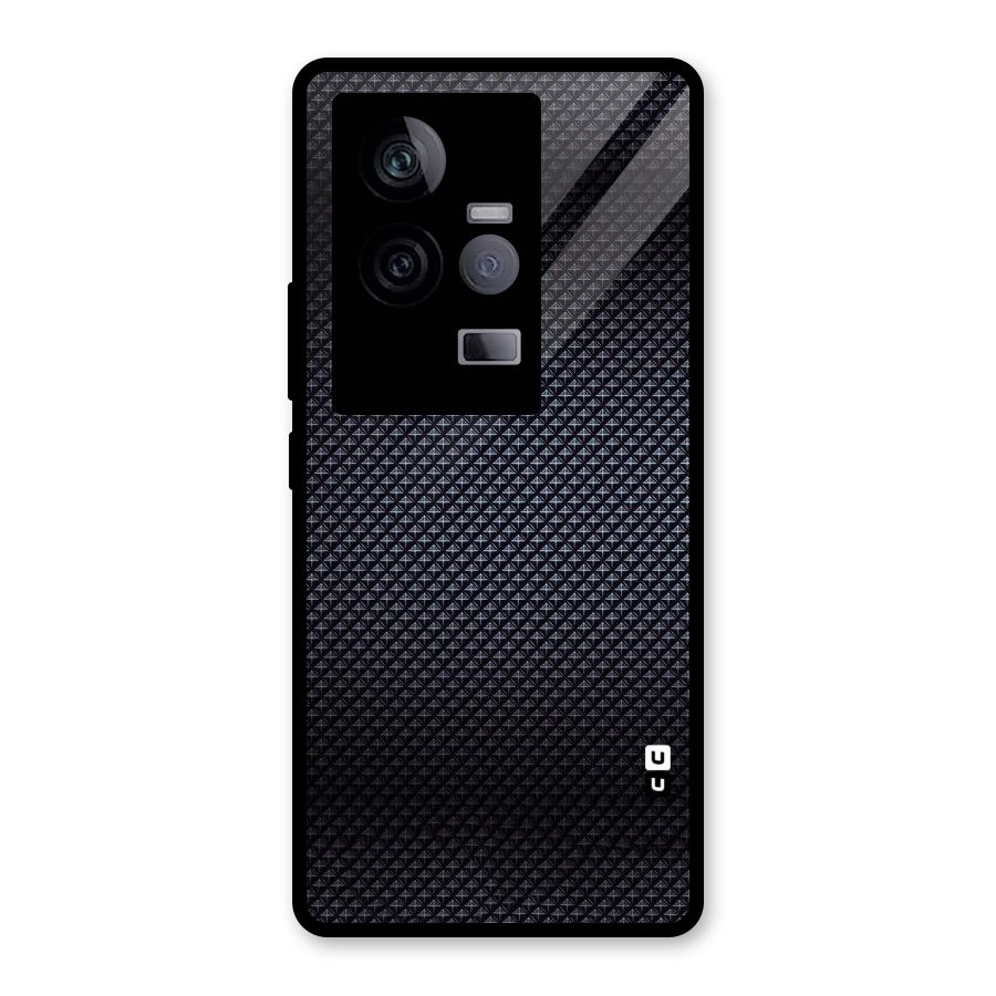 Black Diamond Glass Back Case for Vivo iQOO 11 5G