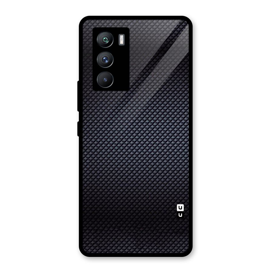 Black Diamond Glass Back Case for Vivo iQOO 9 SE