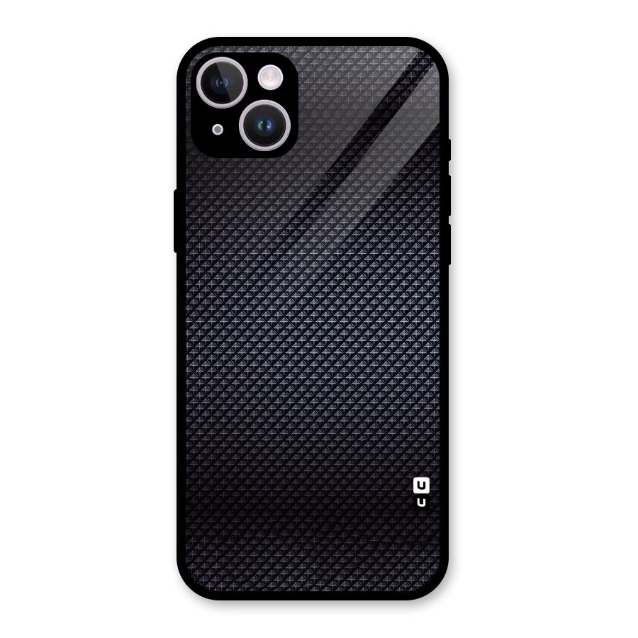 Black Diamond Glass Back Case for iPhone 14 Plus