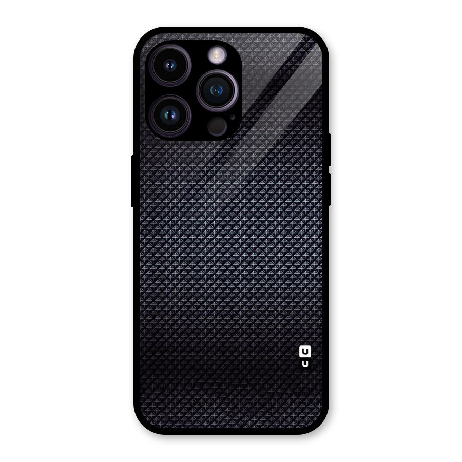 Black Diamond Glass Back Case for iPhone 14 Pro Max