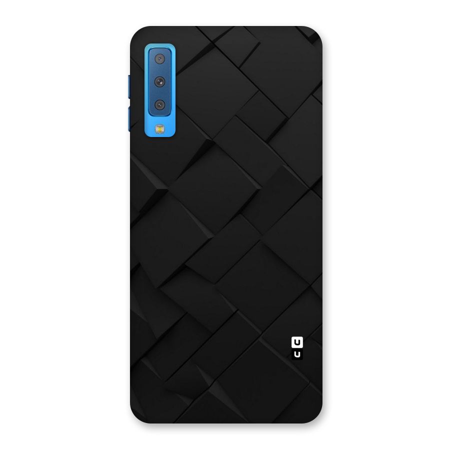 Black Elegant Design Back Case for Galaxy A7 (2018)