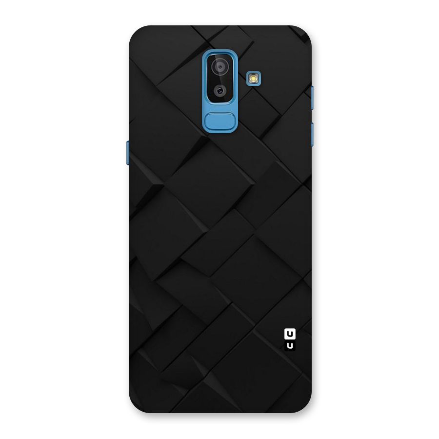 Black Elegant Design Back Case for Galaxy J8