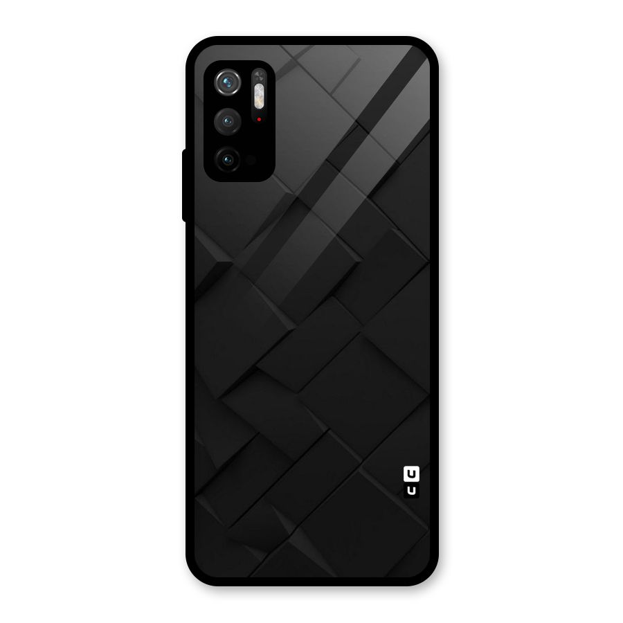 Black Elegant Design Glass Back Case for Poco M3 Pro 5G