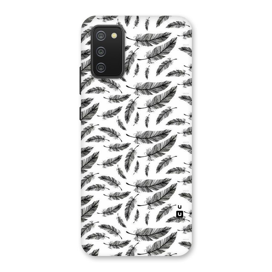 Black Feather Back Case for Galaxy M02s