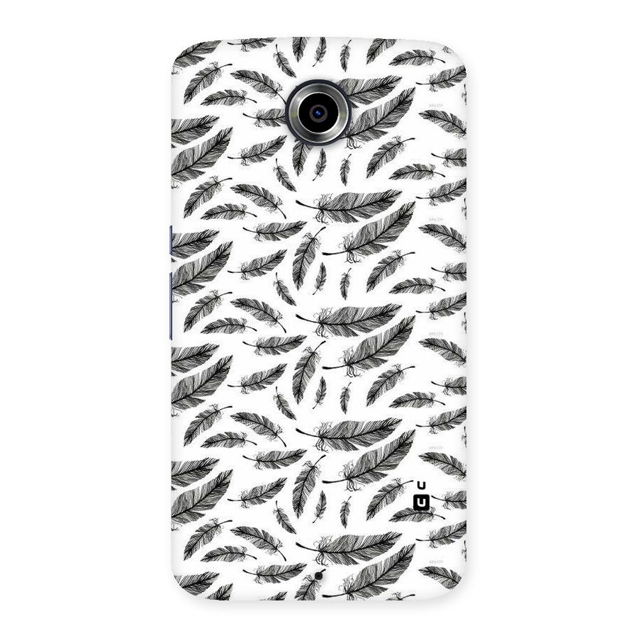 Black Feather Back Case for Nexsus 6