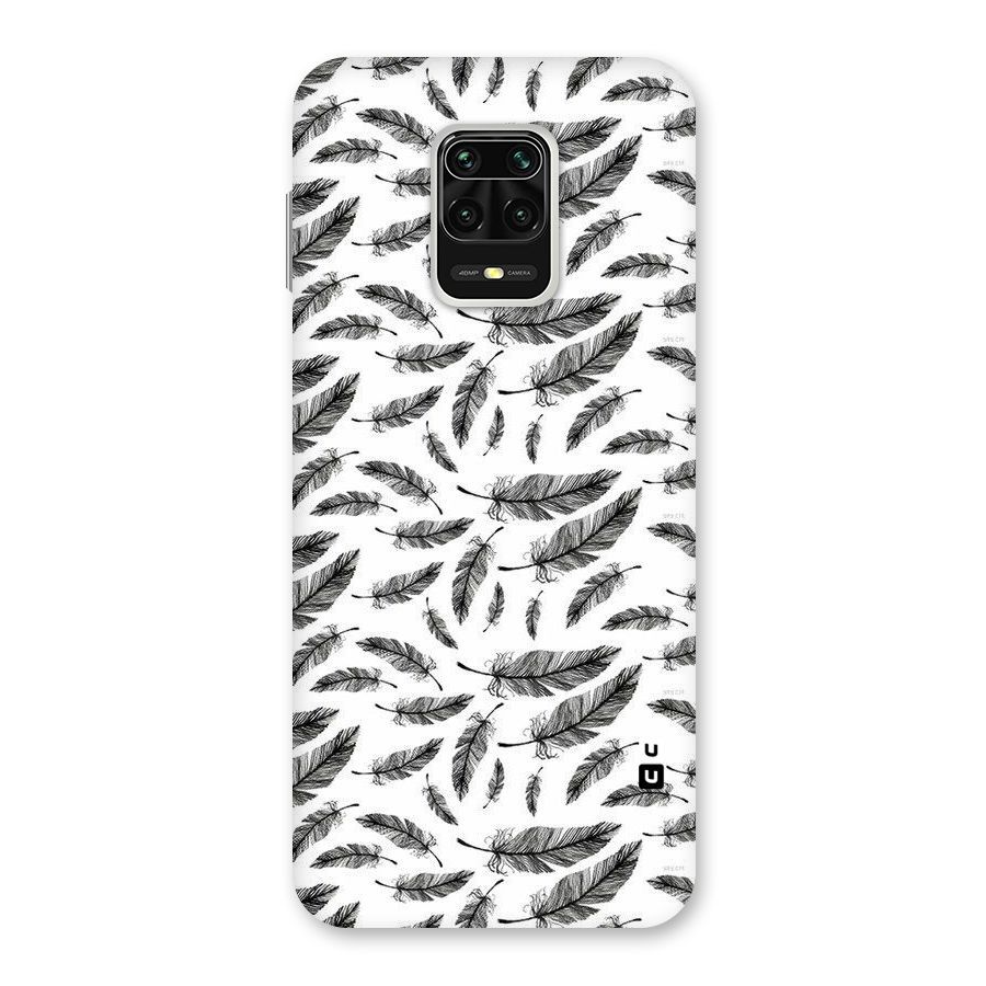 Black Feather Back Case for Poco M2 Pro