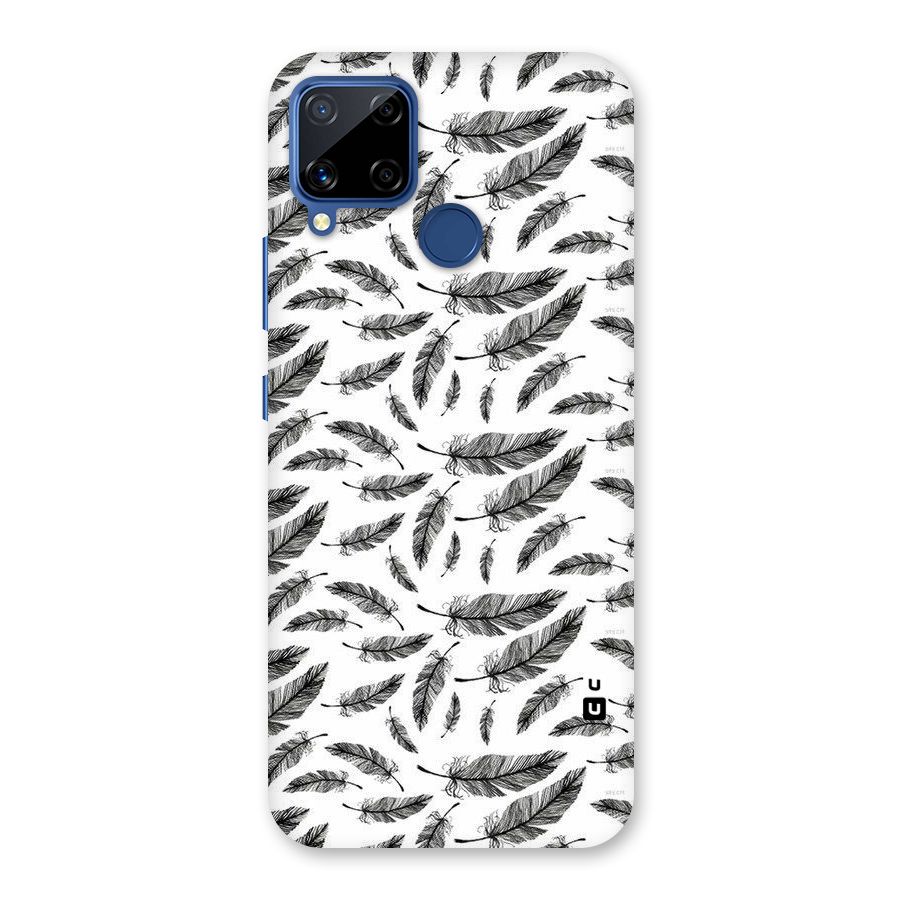 Black Feather Back Case for Realme C15