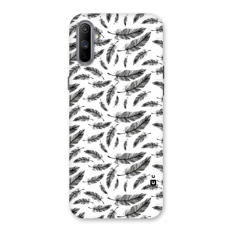 Black Feather Back Case for Realme C3