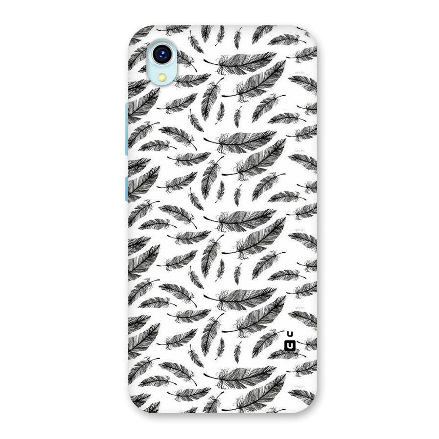 Black Feather Back Case for Vivo Y1s