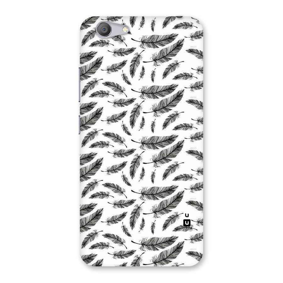 Black Feather Back Case for Vivo Y53