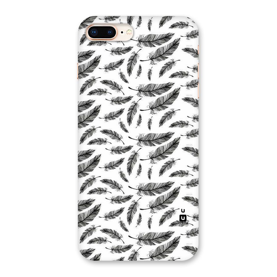 Black Feather Back Case for iPhone 8 Plus