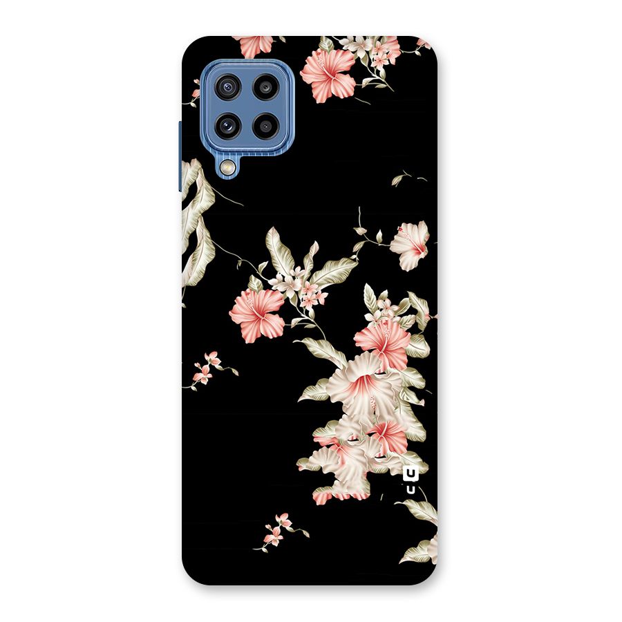 Black Floral Back Case for Galaxy M32